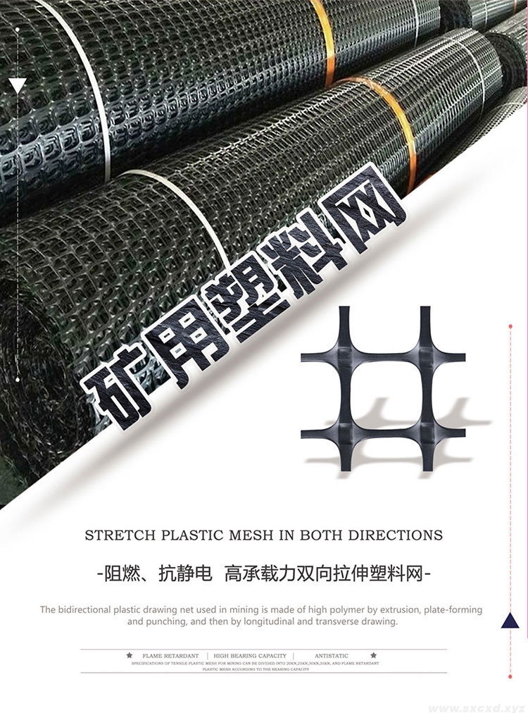 煤礦井下用雙向拉伸塑料幫護(hù)網(wǎng)