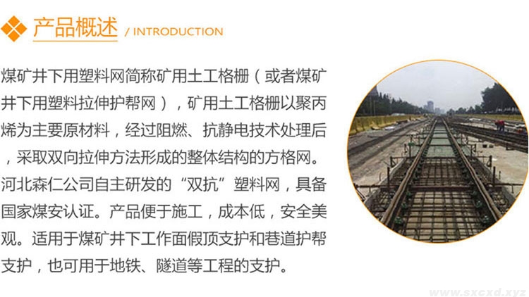 煤礦井下用雙向拉伸塑料幫護(hù)網(wǎng)