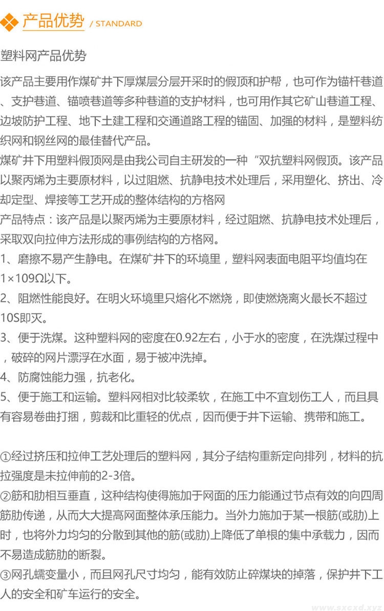 煤礦井下用雙向拉伸塑料幫護(hù)網(wǎng)